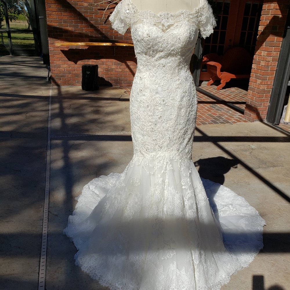 NWT INTUZURI Mermaid Style Lace Galore Wedding gown